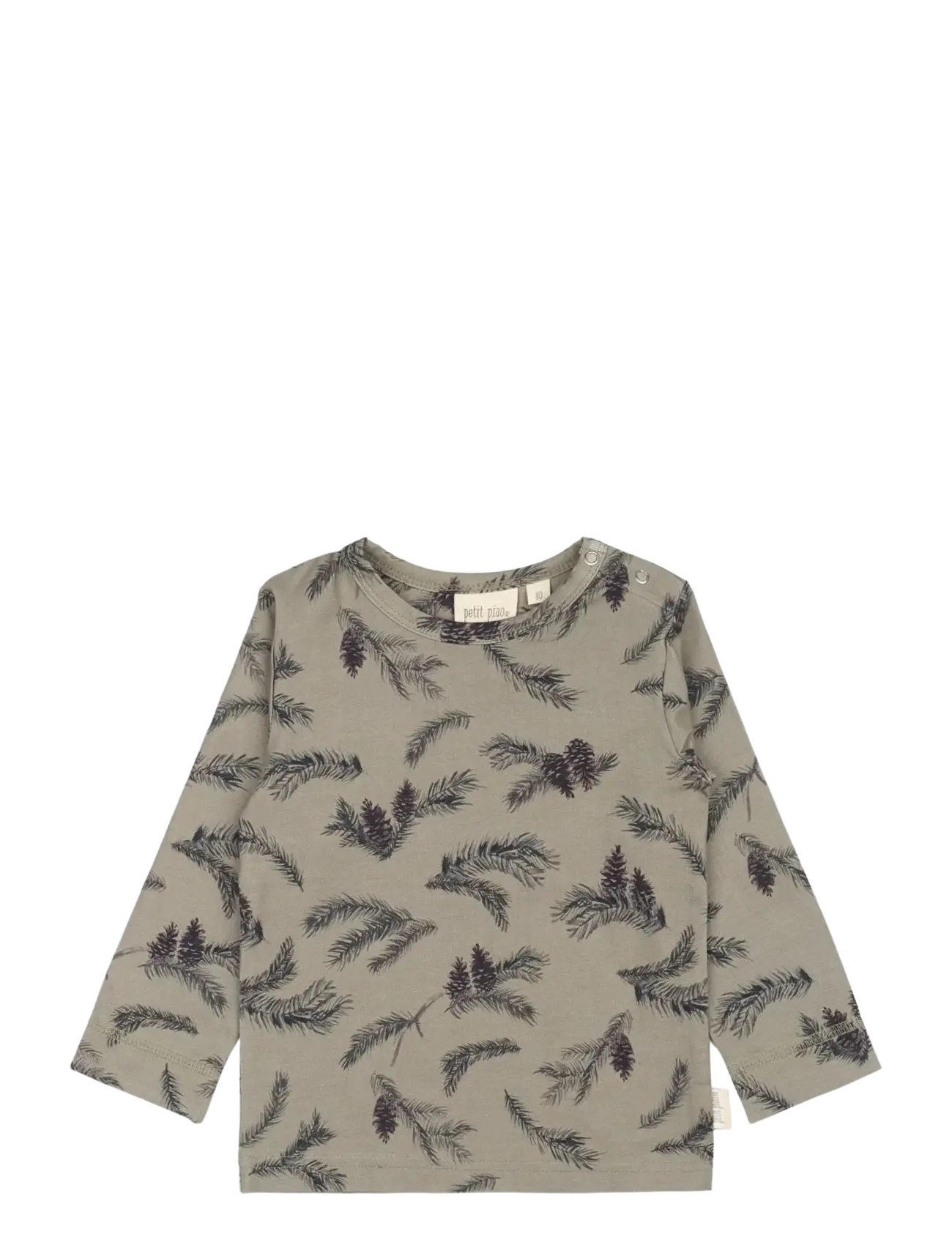 Petit Piao T-shirt L/S Printed - Tøj - PINE / khaki/green