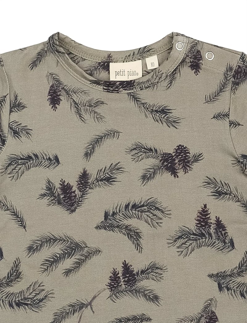 Petit Piao - T-shirt L/S Printed - langærmede t-shirts - pine - 2
