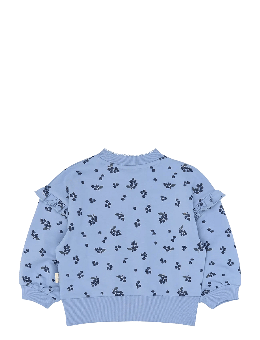 Petit Piao - PPGween Sweatshirt - dressipluusid - stonewash blueberry aop - 1