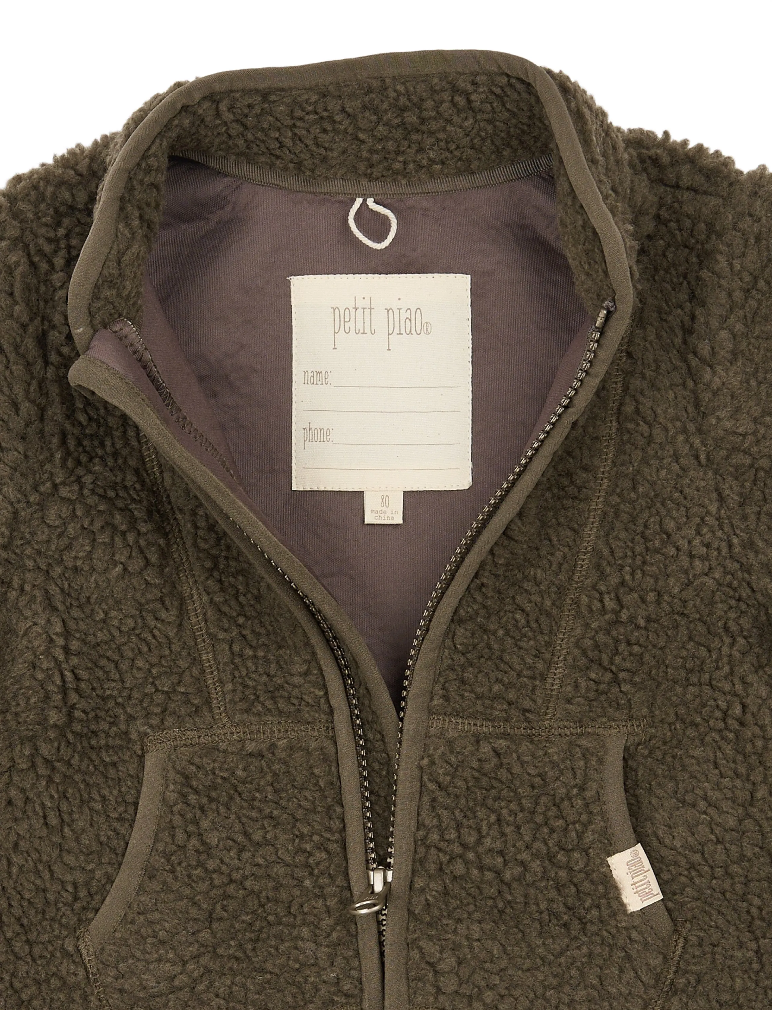 Petit Piao - PPDesino Fleece Jacket - fleecejacken - major brown - 2
