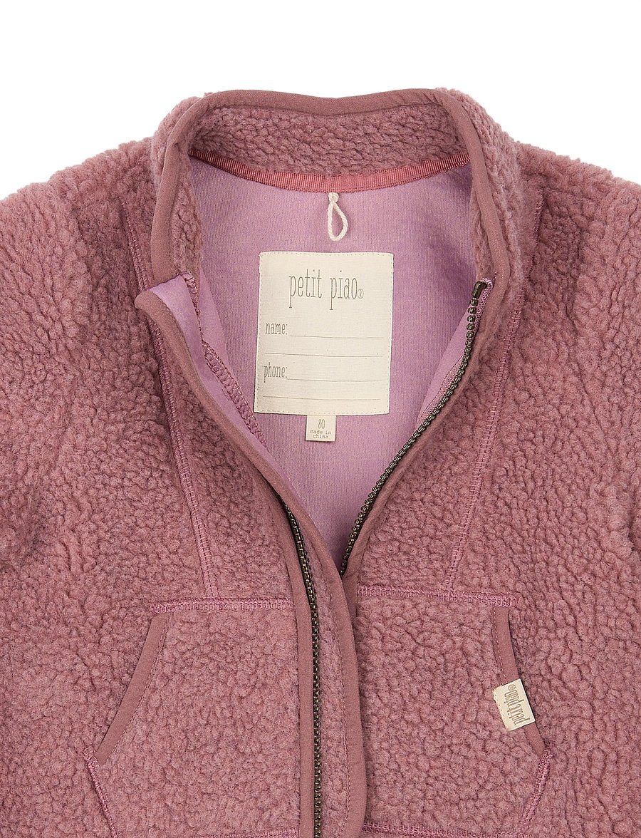 Petit Piao - PPDesino Fleece Jacket - fleecejacken - nostalgic rose - 2
