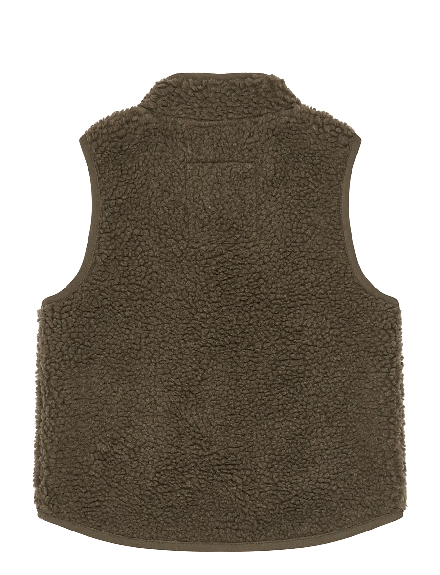 Petit Piao - PPDesino Fleece Waistcoat - einkaufen nach alter von - major brown - 1