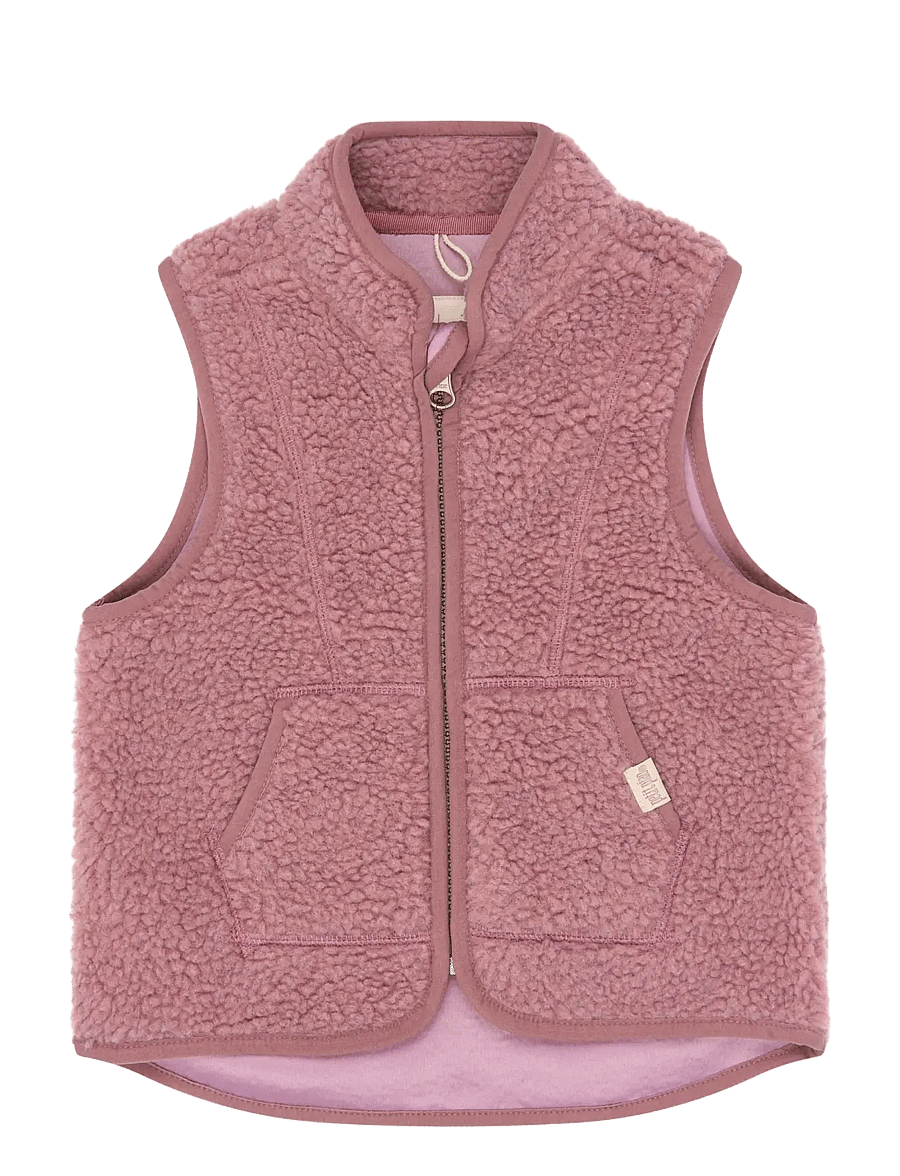 Petit Piao - PPDesino Fleece Waistcoat - einkaufen nach alter von - nostalgic rose - 0