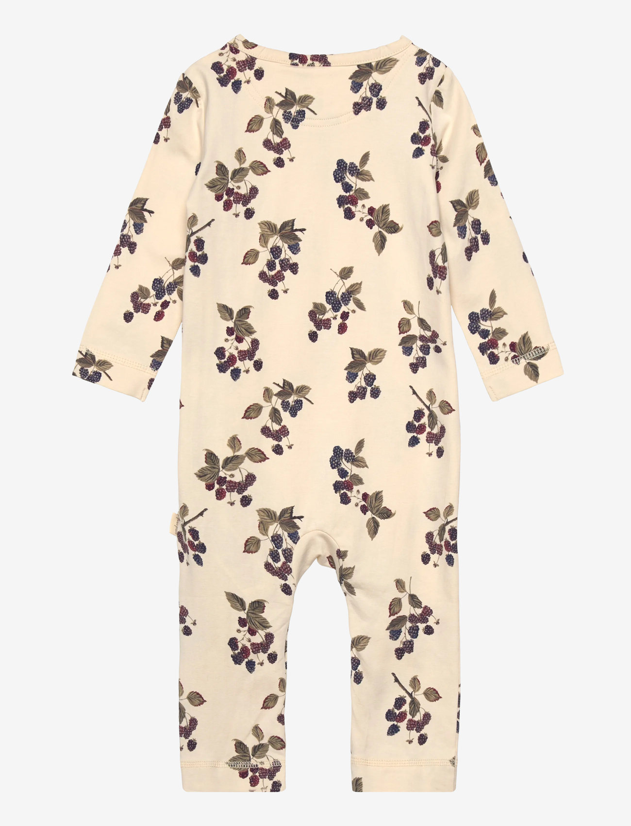 Petit Piao - Jumpsuit L/S Printed - långärmade bodysuits - black berry - 1