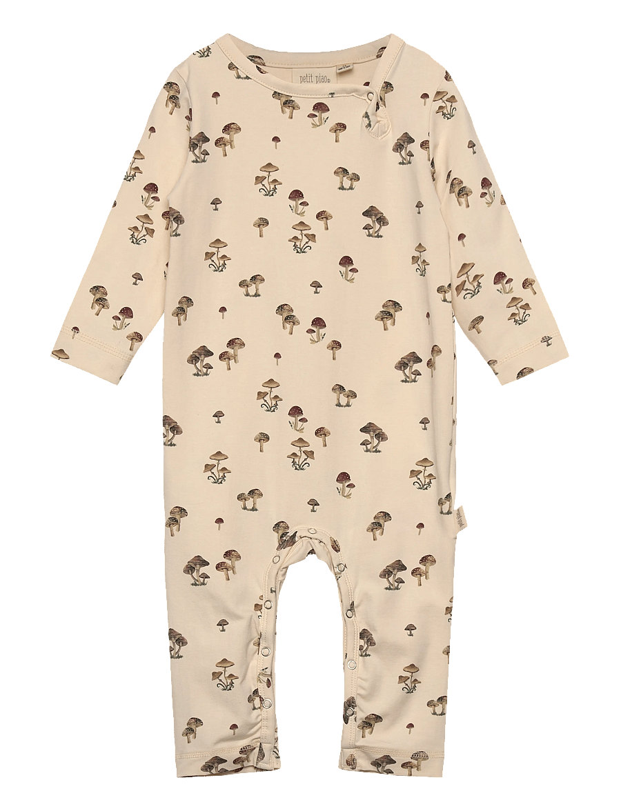 Petit Piao - Jumpsuit L/S Printed - fungi - 0