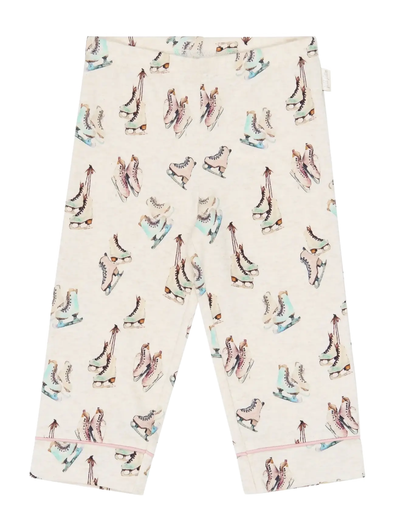 Petit Piao - PPBlizz Girls Pyjamas Set - pyjama-sets - eggnog melange ice skate aop - 1
