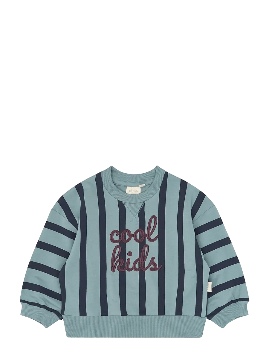 Petit Piao - PPGillian Sweatshirt - sweatshirts - lead striped - 0