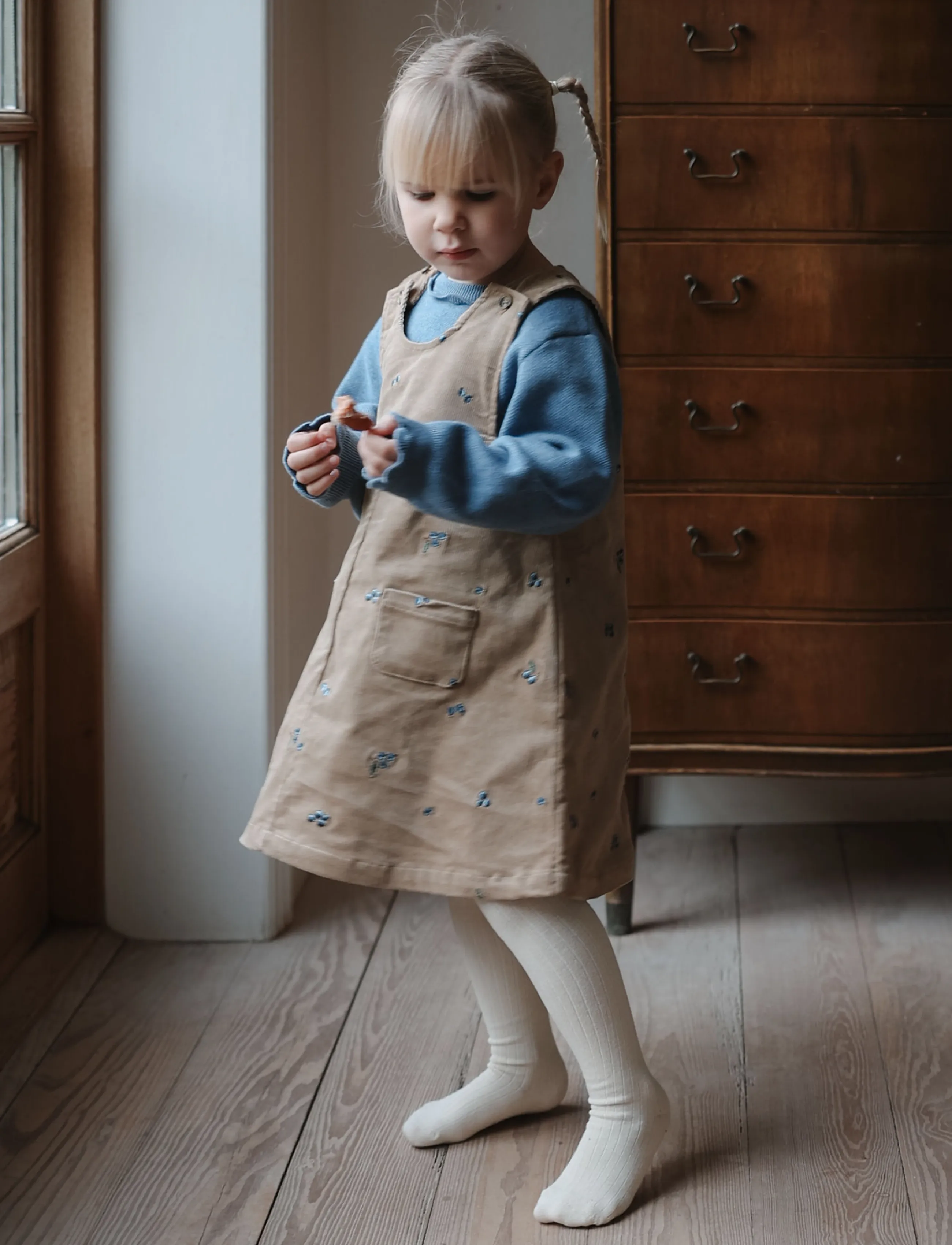 Petit Piao PPGigi Cord Overalls Dress - Casual dresses - NOMAD / brown