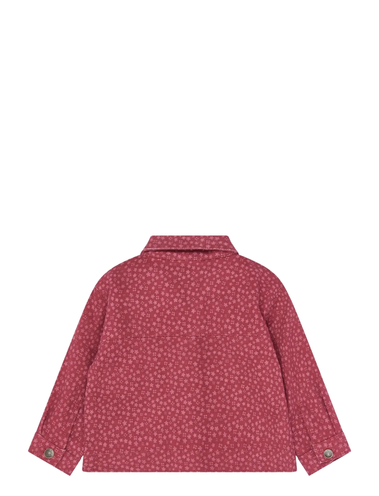 Petit Piao - PPGreta Denim Jacket - deep claret flower aop - 1