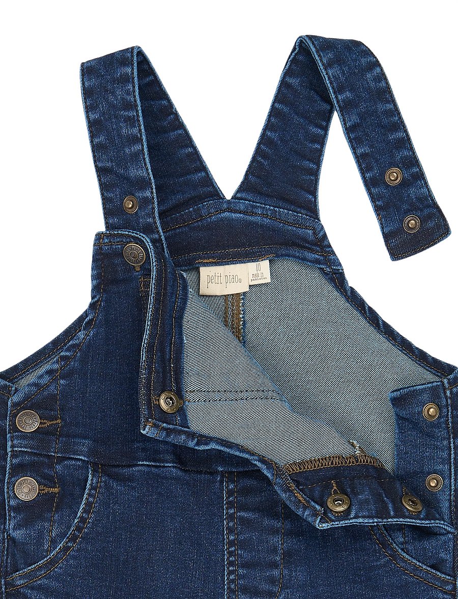 Petit Piao - PPGelm Denim Overalls - kombinesoonid - blue denim - 2