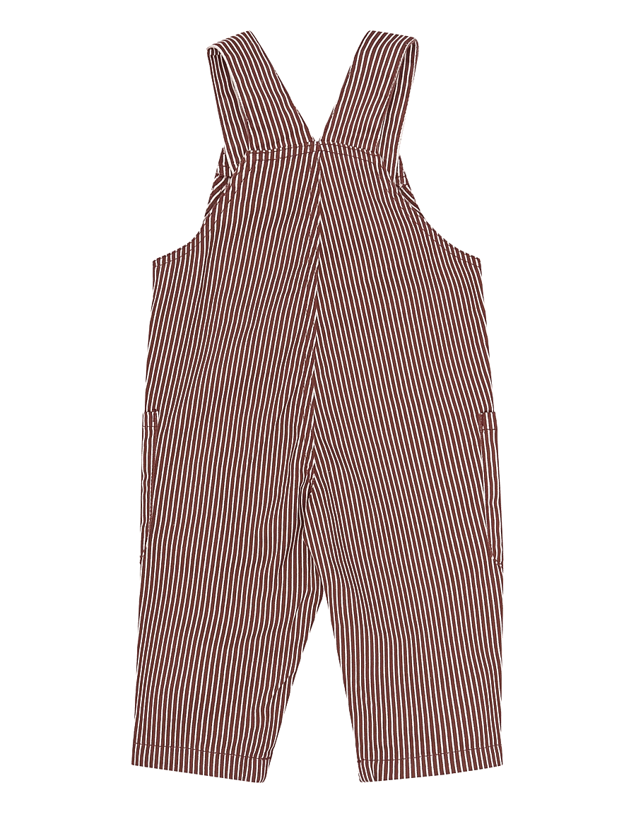 Petit Piao - PPGlory Denim Overalls - syrah striped - 1