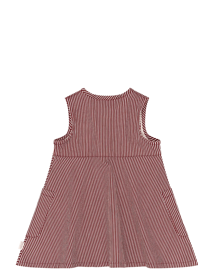Petit Piao - PPGlory Denim S_L Dress - syrah striped - 1