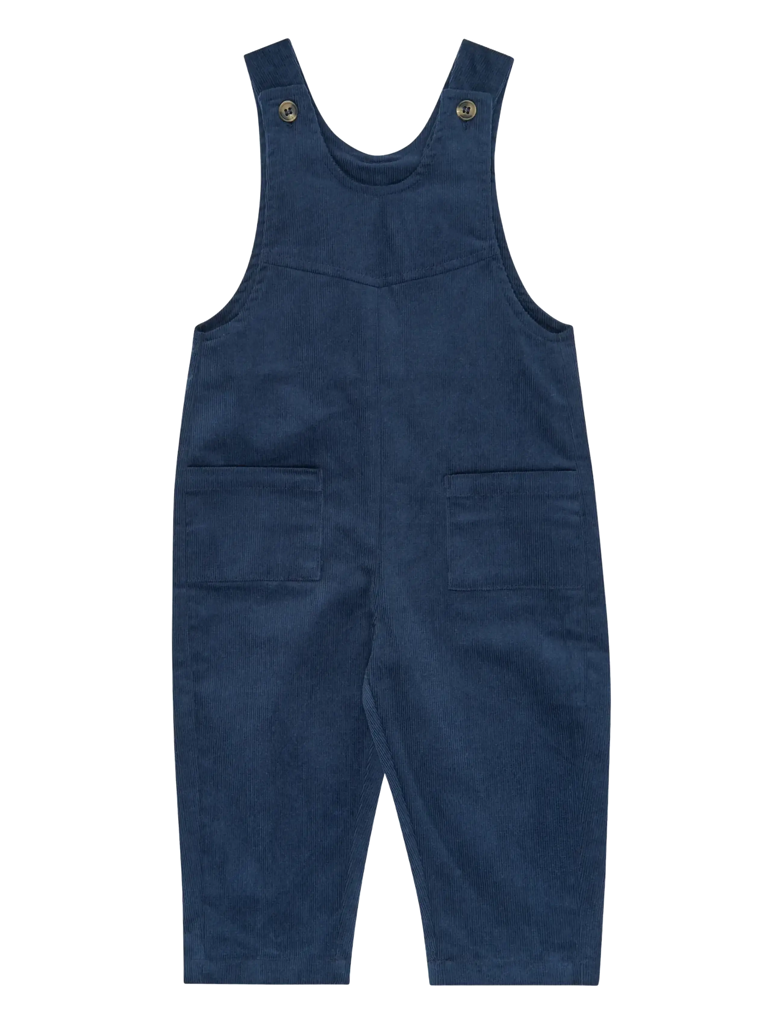 Petit Piao PPGibson Cord Overalls - Inspiration - DARK DENIM STRIPED / navy
