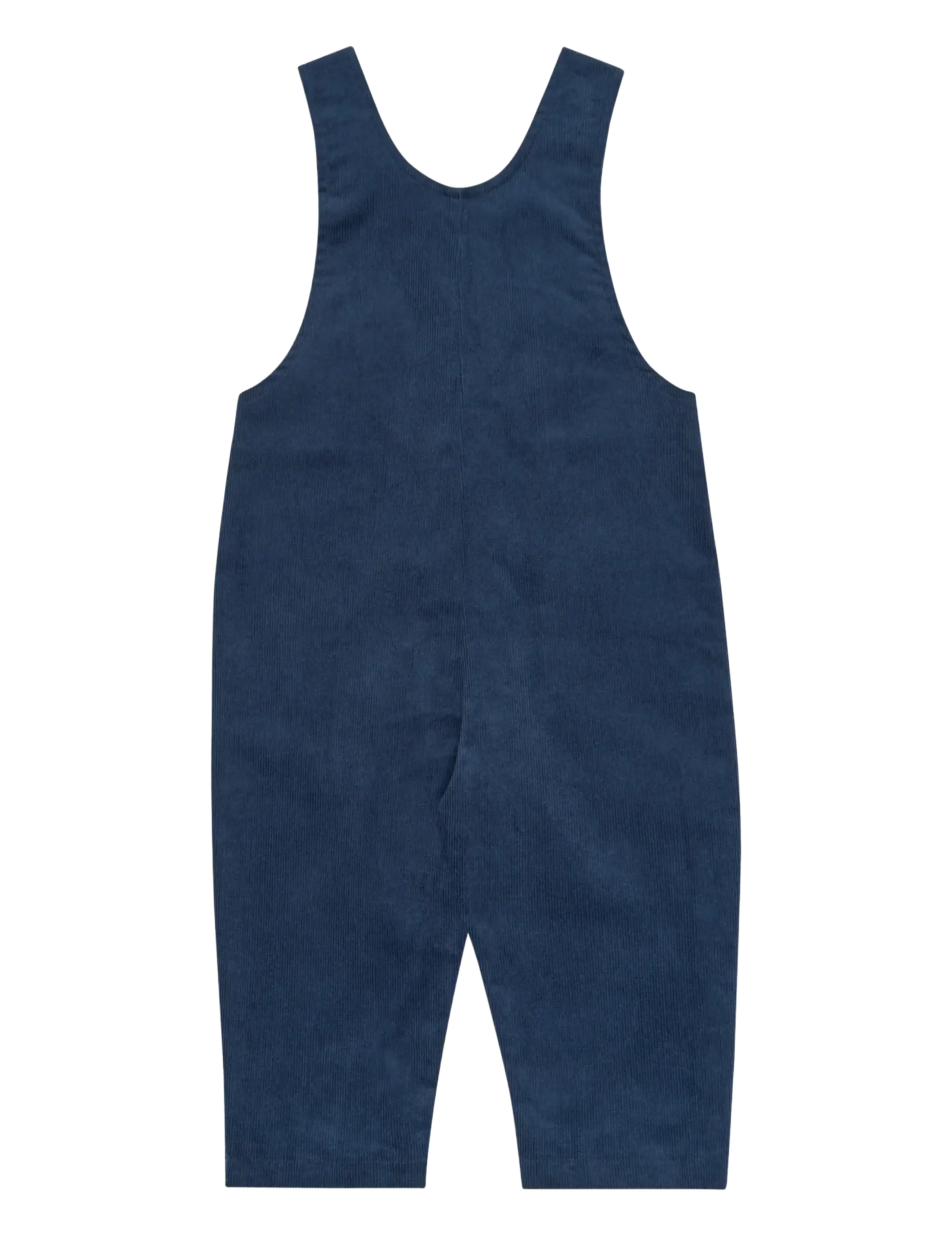 Petit Piao - PPGibson Cord Overalls - jumpsuits - dark denim striped - 1