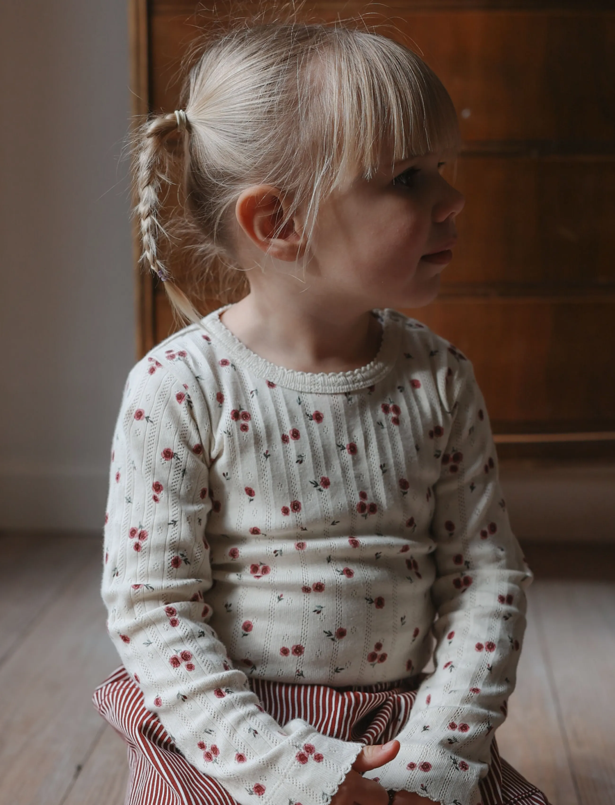 Petit Piao - PPGracie L_S Pointelle Body - langærmede bodyer - eggnog rosehip aop - 3