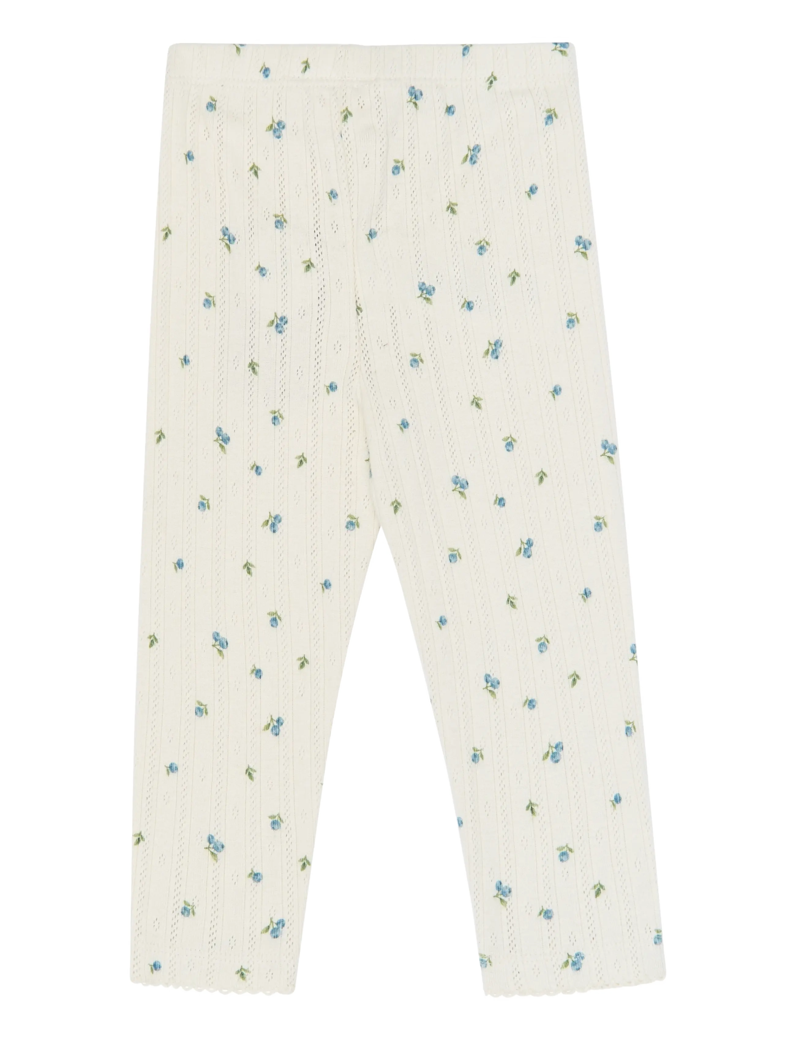 Petit Piao PPGracie Pointelle Leggings - Osta suuruse järgi - EGGNOG BLUEBERRY AOP / cream