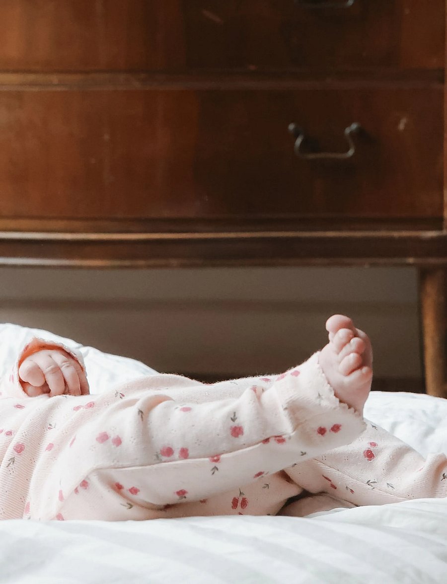 Petit Piao - PPGracie Pointelle Leggings - leggings - eggnog rosehip aop - 0