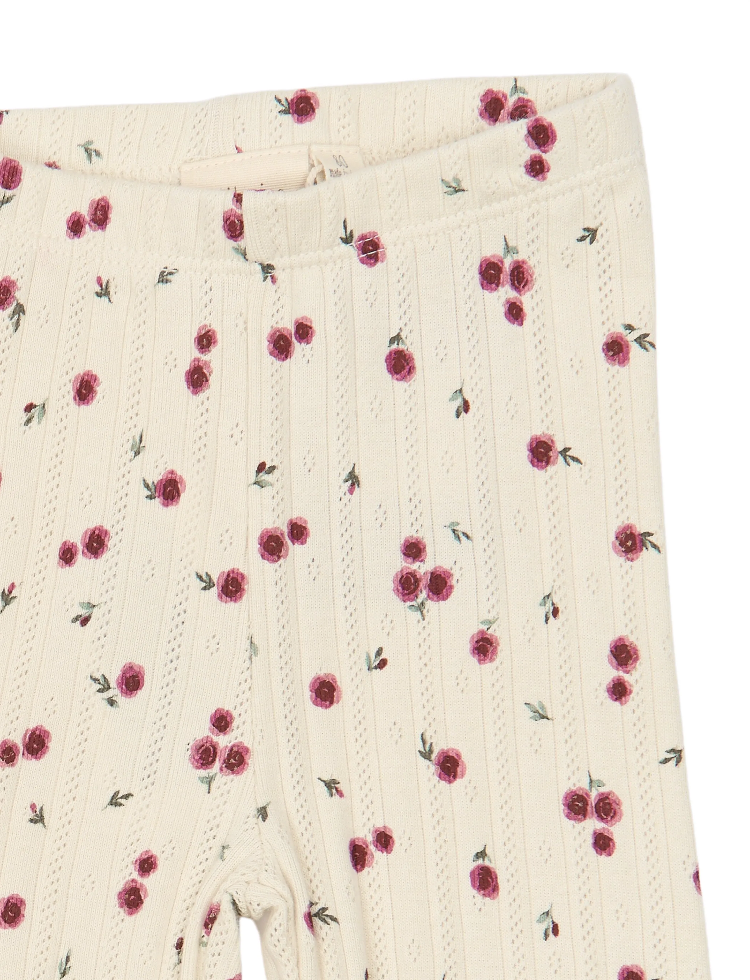 Petit Piao - PPGracie Pointelle Leggings - leggings - eggnog rosehip aop - 2