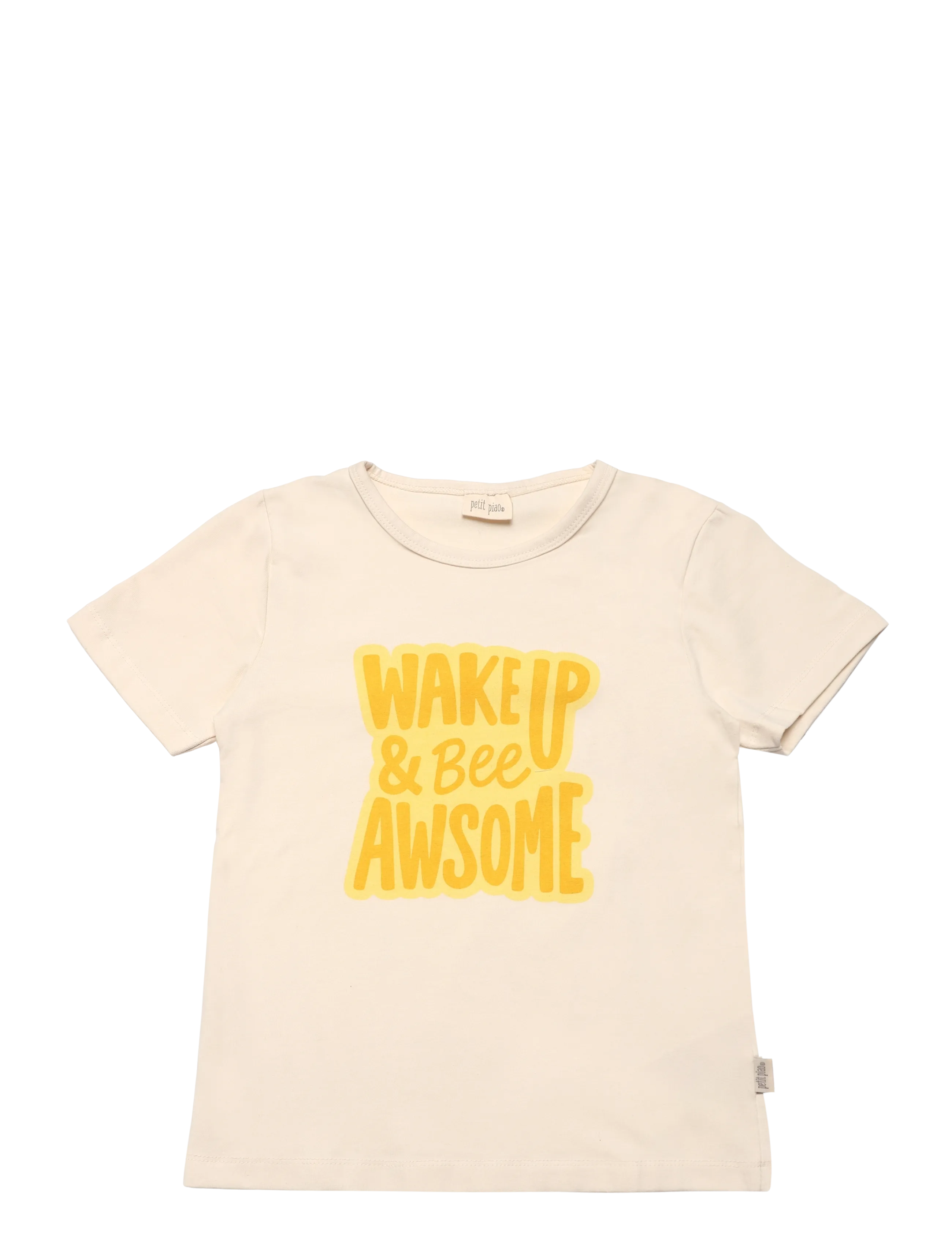 Petit Piao PPJubii Bee OS S_S Tee - Oberteile & T-Shirts - EGGNOG / cream