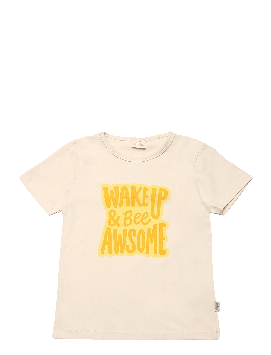 Petit Piao - PPJubii Bee OS S_S Tee - eggnog - 0