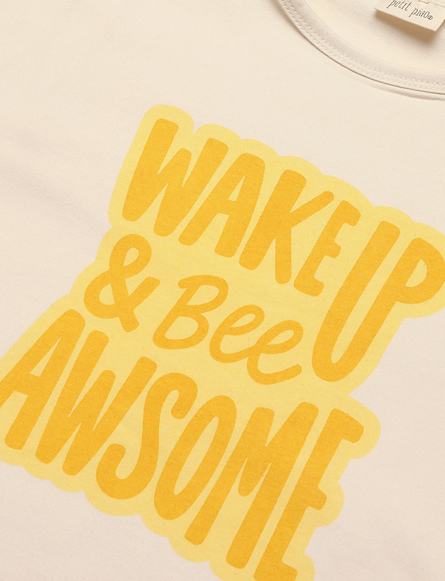 Petit Piao - PPJubii Bee OS S_S Tee - eggnog - 2