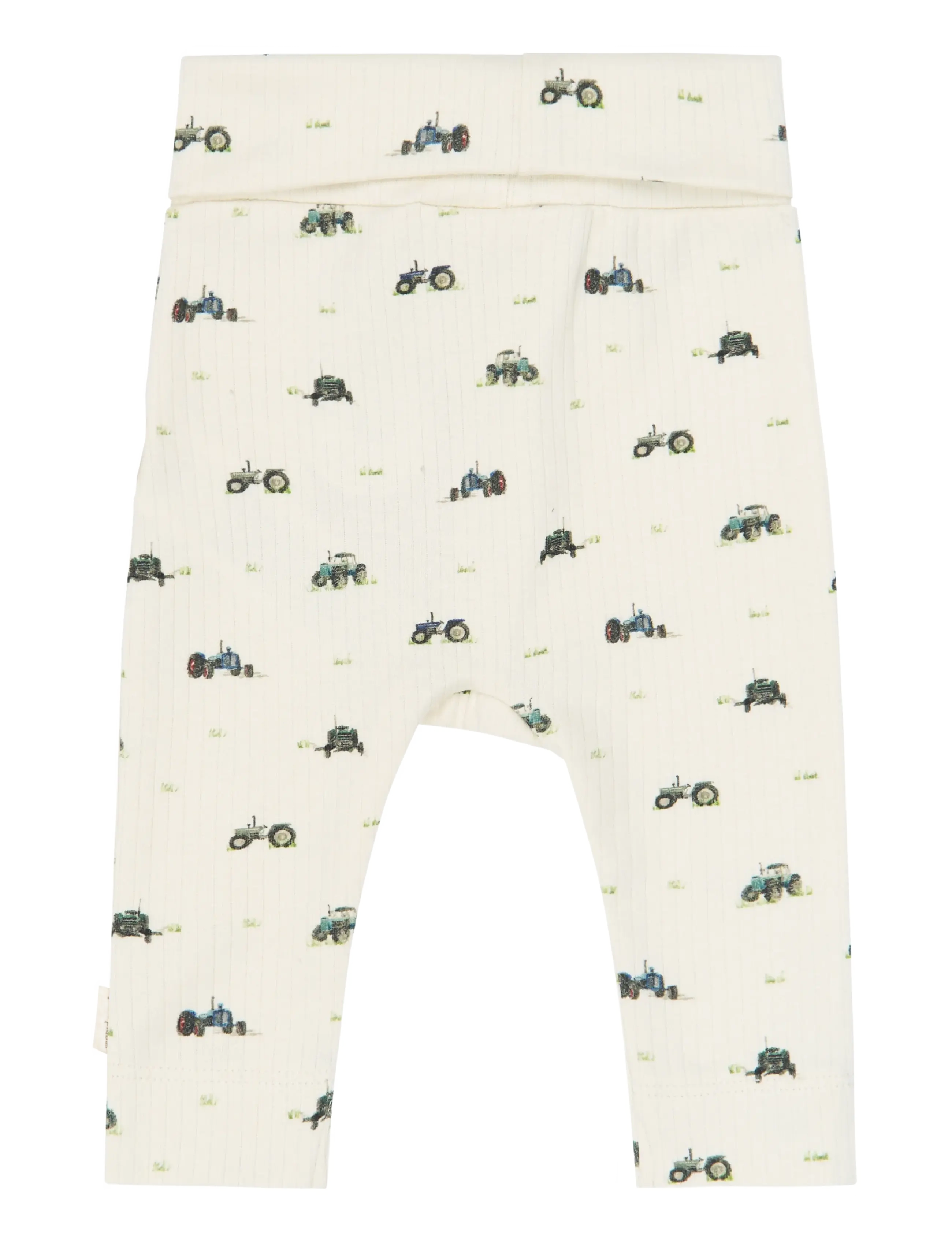 Petit Piao - PPDinn High Waist Leggings Pointell - retuusid - eggnog tractor aop - 1