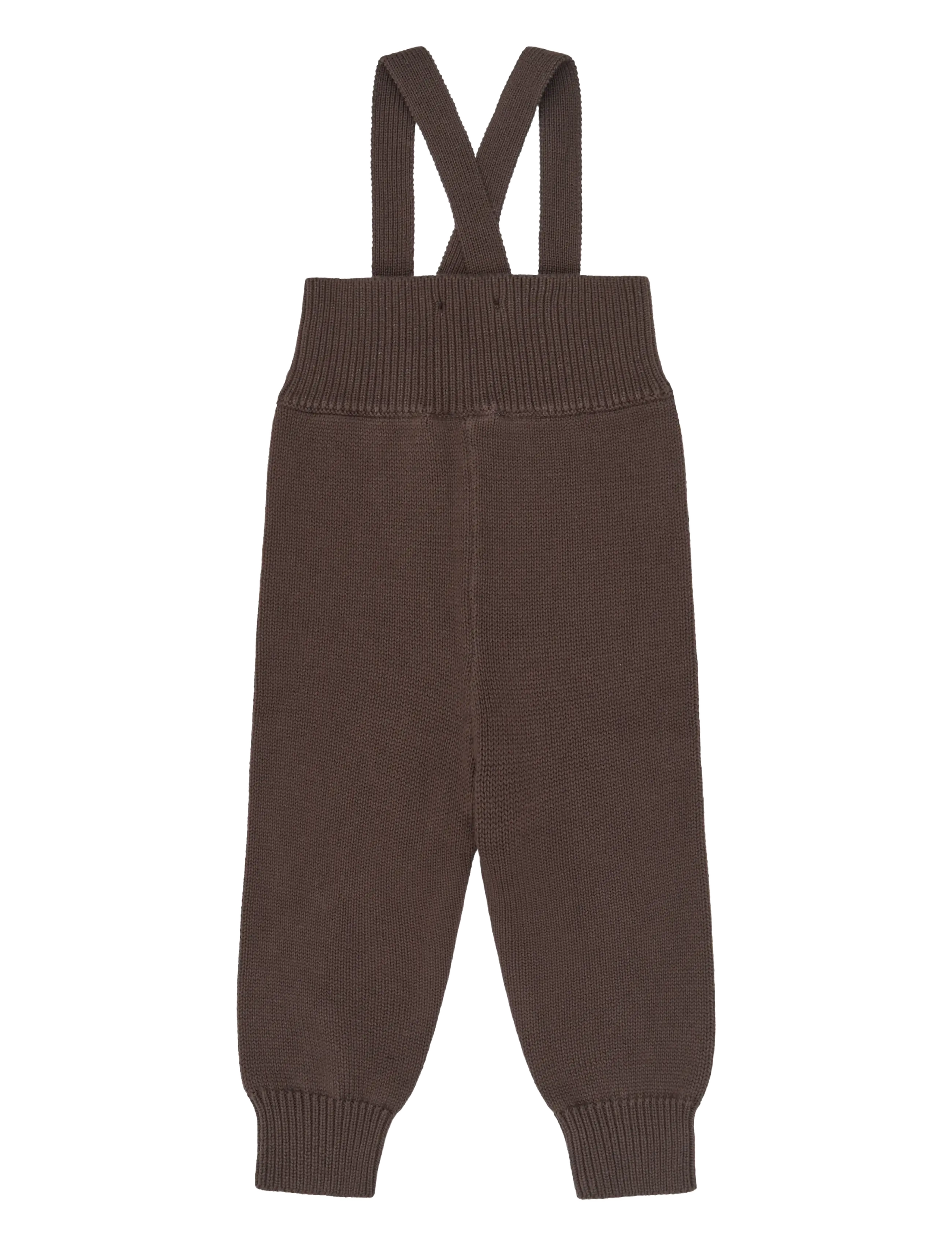 Petit Piao - PPDag High Strap Knit Pants - overalls - chestnut - 1