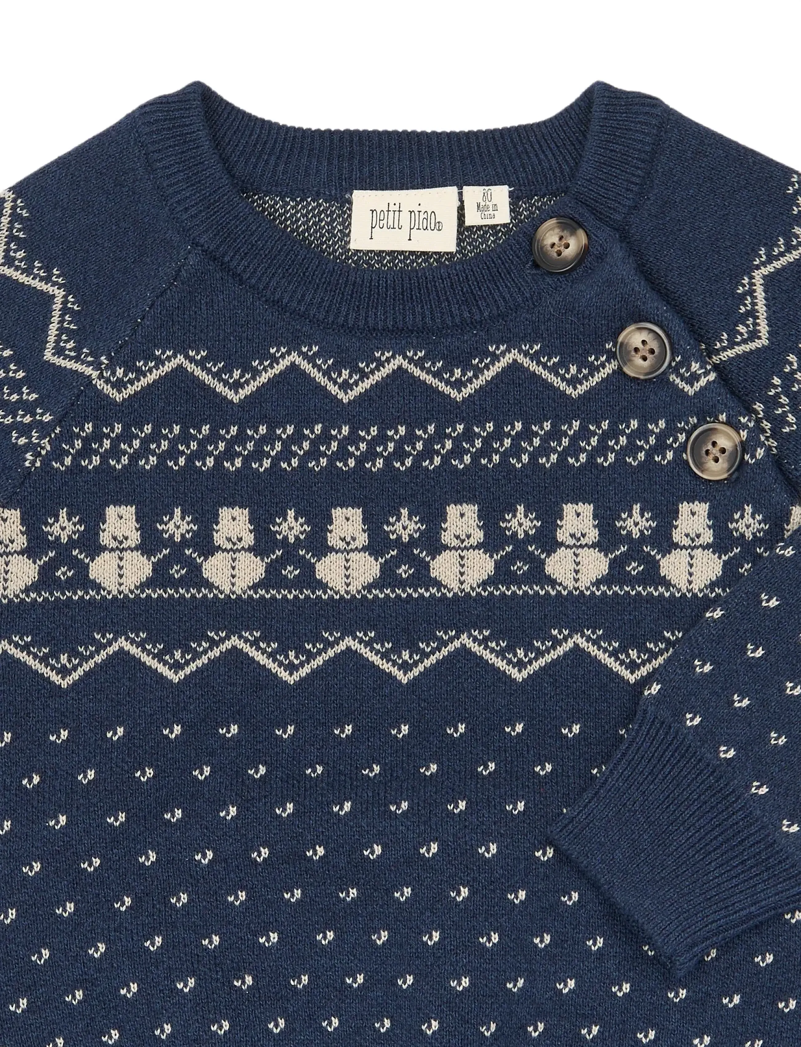 Petit Piao - PPGarland Knit Pullover - pullover - navy blazer - 2
