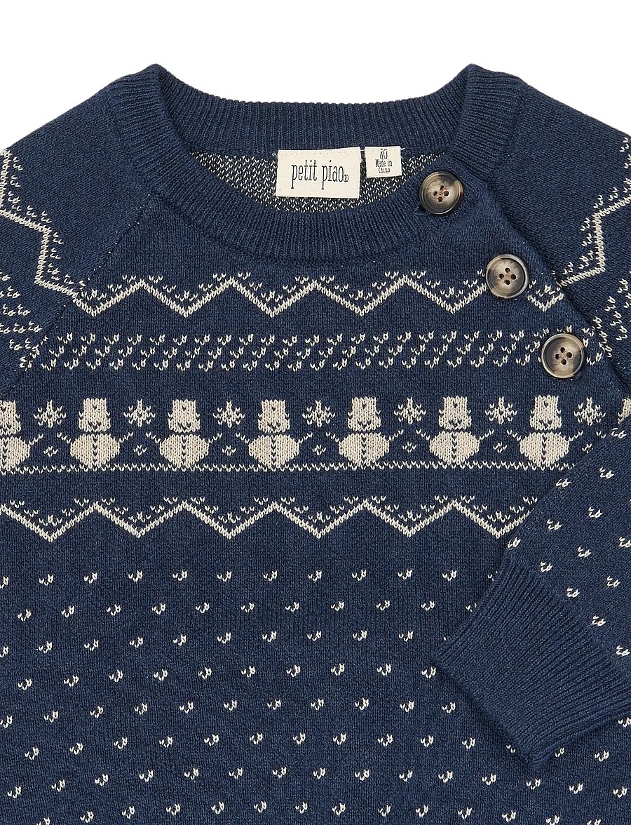 Petit Piao - PPGarland Knit Pullover - pullover - navy blazer - 2