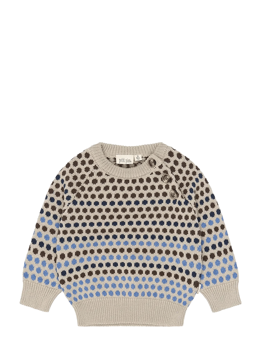Petit Piao - PPGeller Knit Pullover - fog - 0