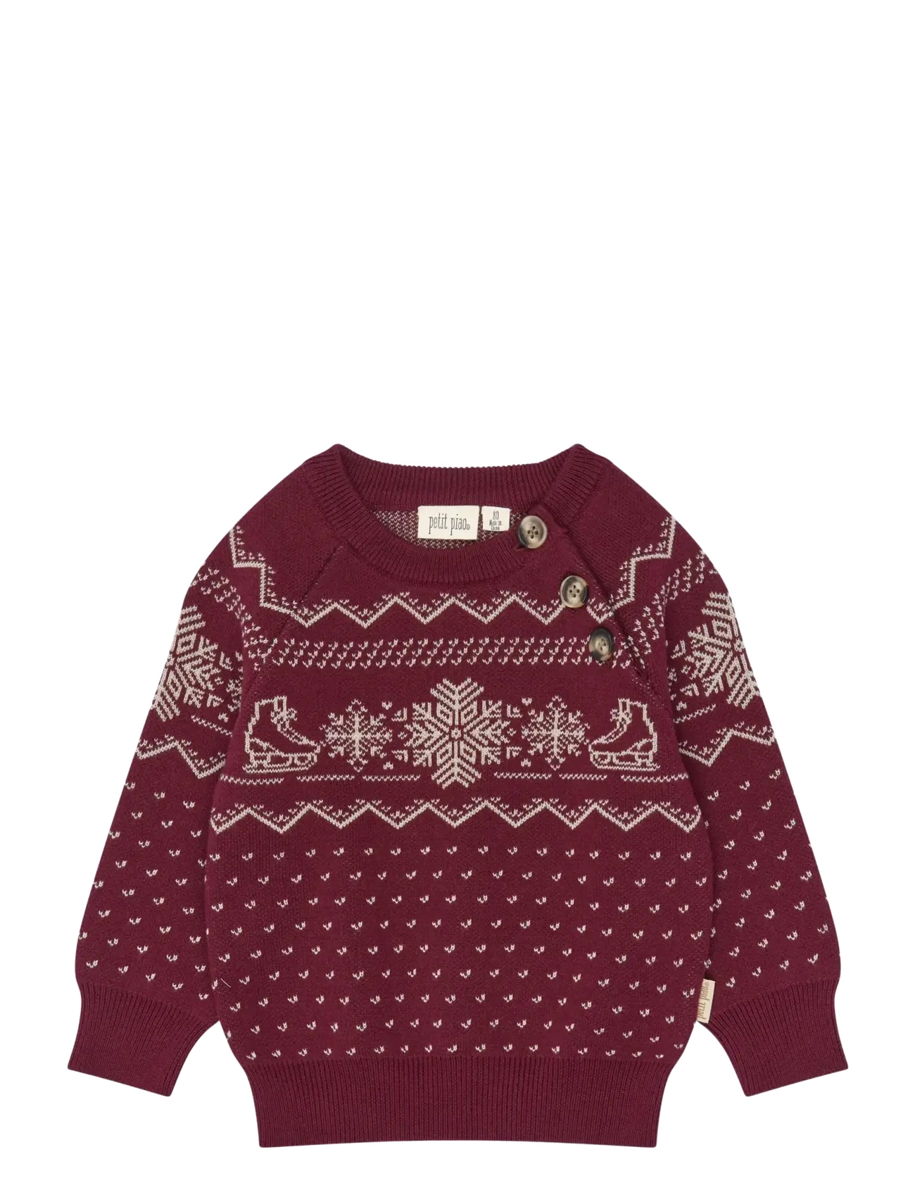 Petit Piao PPGinger Knit Pullover - Petit Piao - SYRAH / burgundy