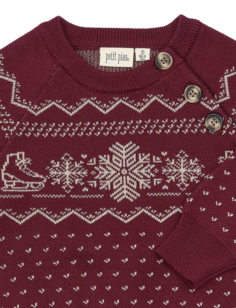Petit Piao - PPGinger Knit Pullover - pullover - syrah - 2