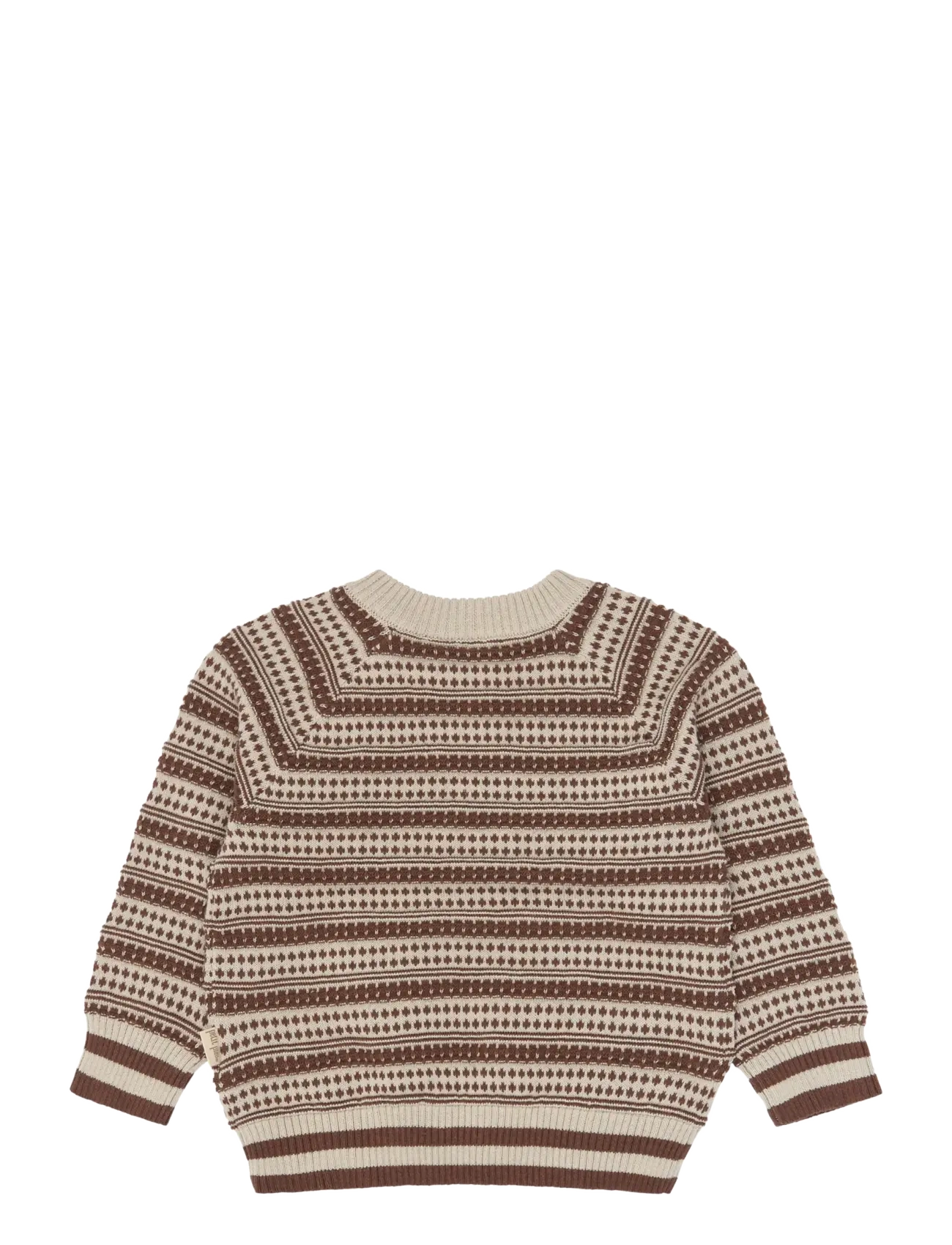 Petit Piao - PPGirch Nordic Knit Pullover - stickade tröjor - rawhide - 1