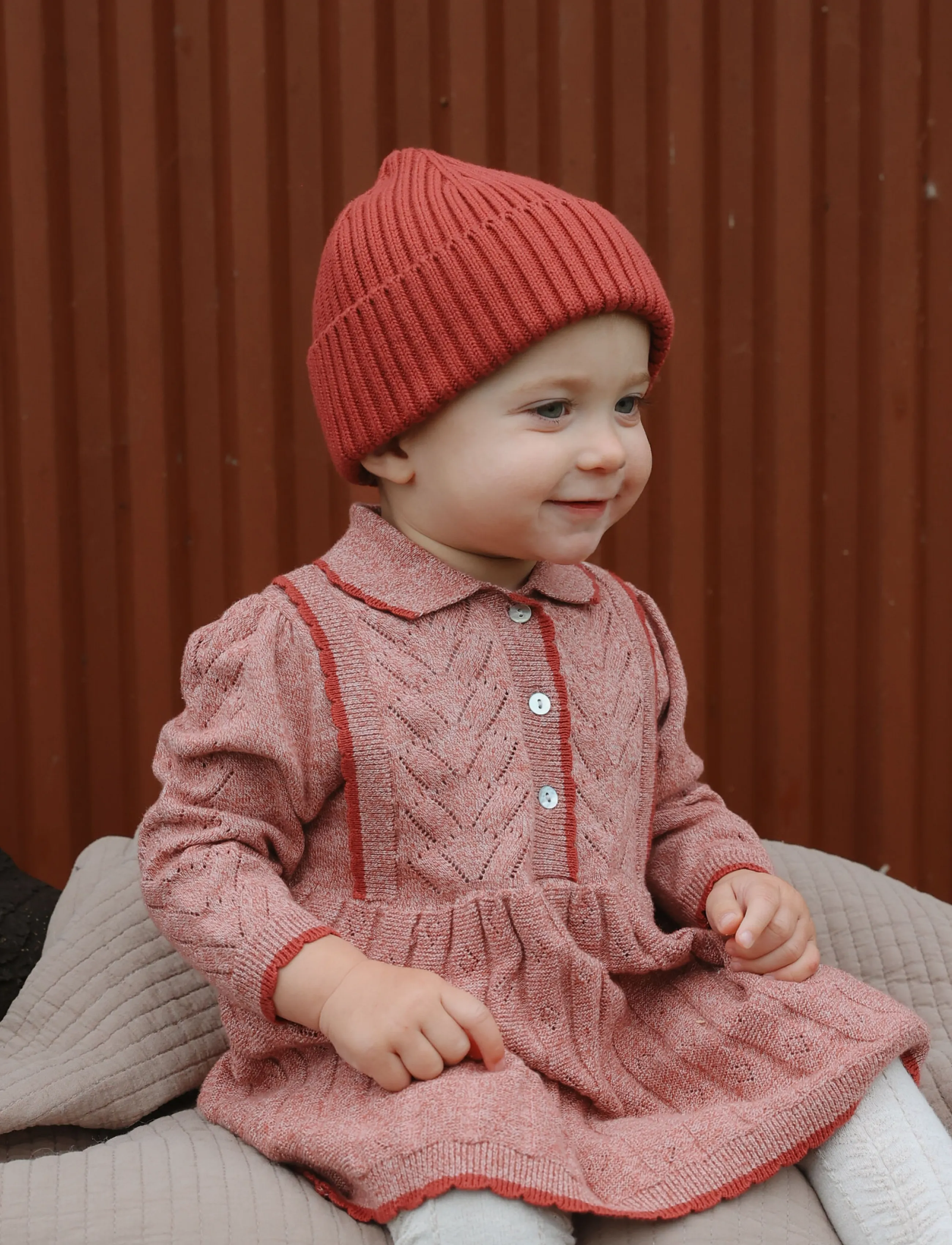 Petit Piao - PPDanner Knit Hat - babyhuer - rose brown - 4