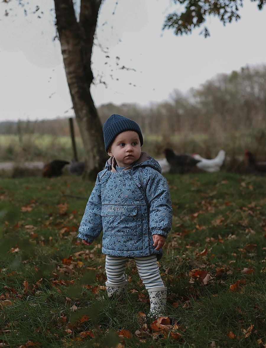 Petit Piao - PPDard Winter Jacket - termojackor - stonewash blueberry aop - 5
