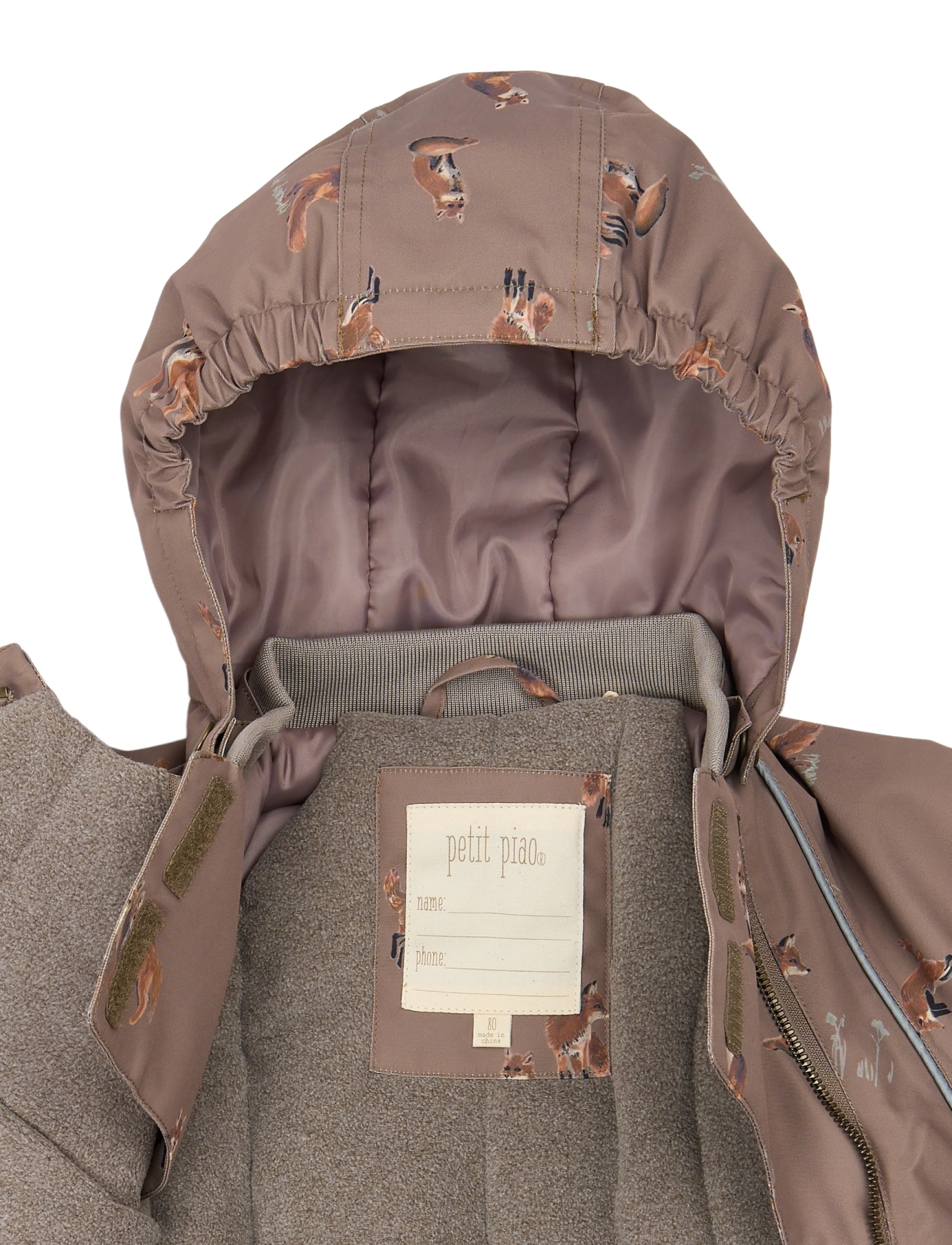 Petit Piao - PPDard Winter Jacket - thermo jackets - fossil fox aop - 3