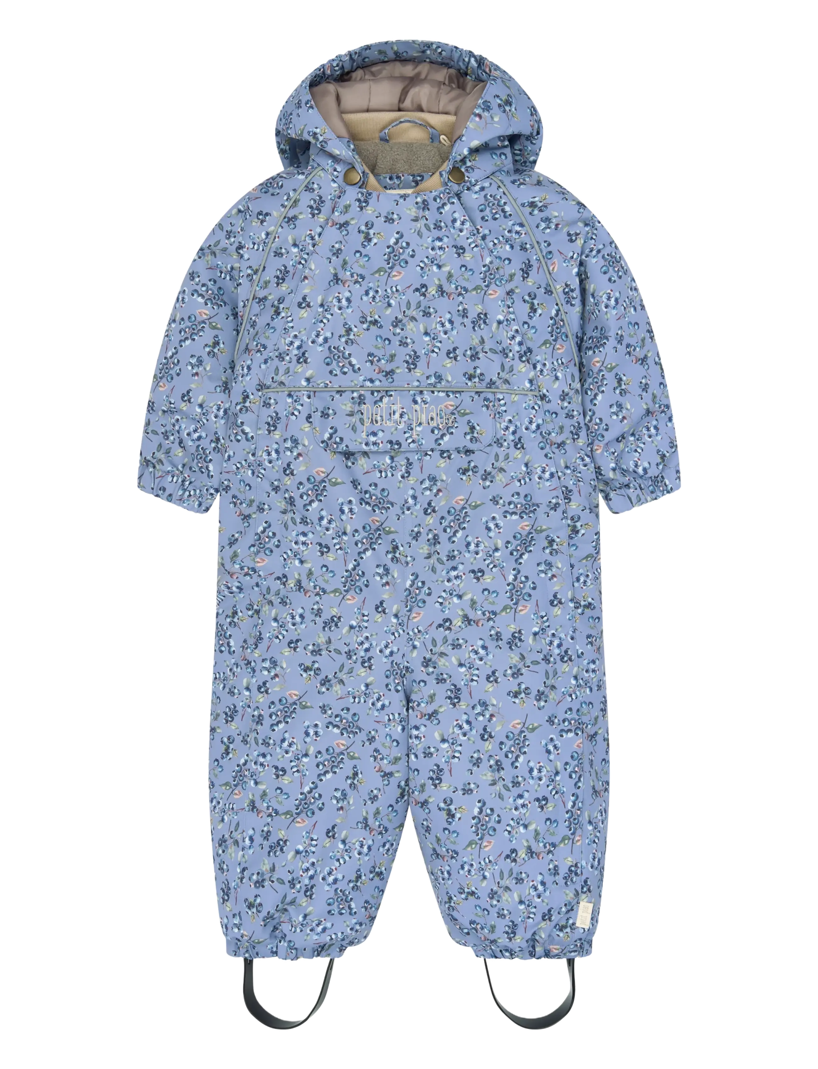 Petit Piao PPDard Snowsuit - Coveralls - STONEWASH BLUEBERRY AOP / blue