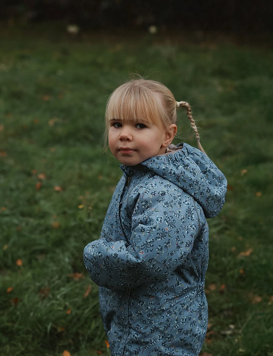 Petit Piao - PPDard Snowsuit - talvekombed - stonewash blueberry aop - 0