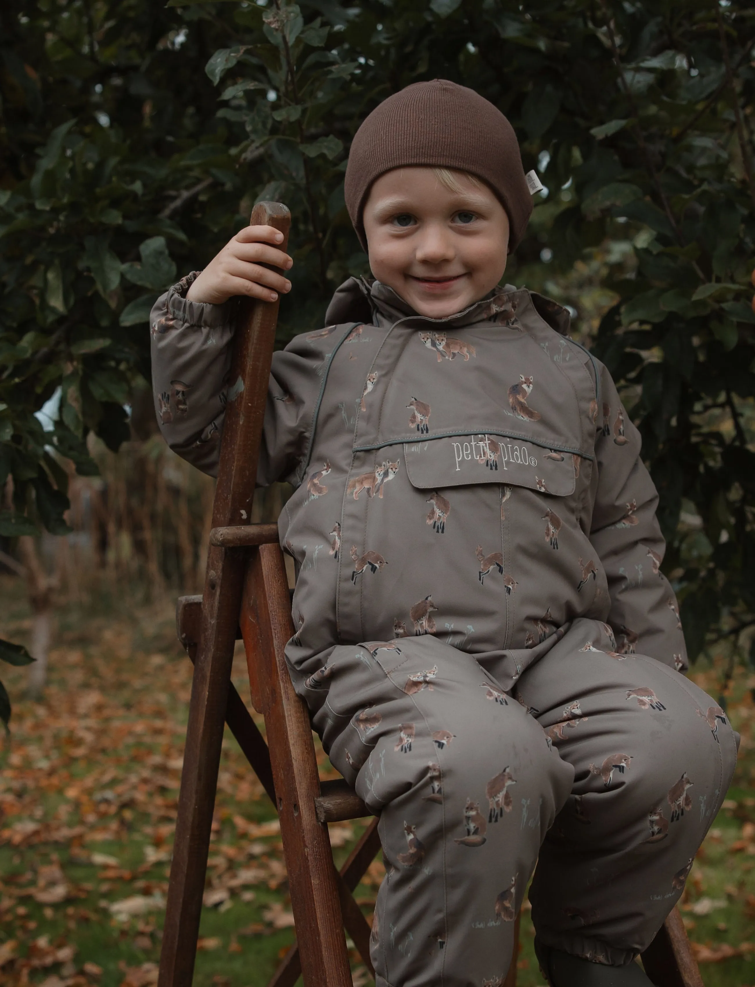 Petit Piao - PPDard Snowsuit - schneeanzug - fossil fox aop - 3
