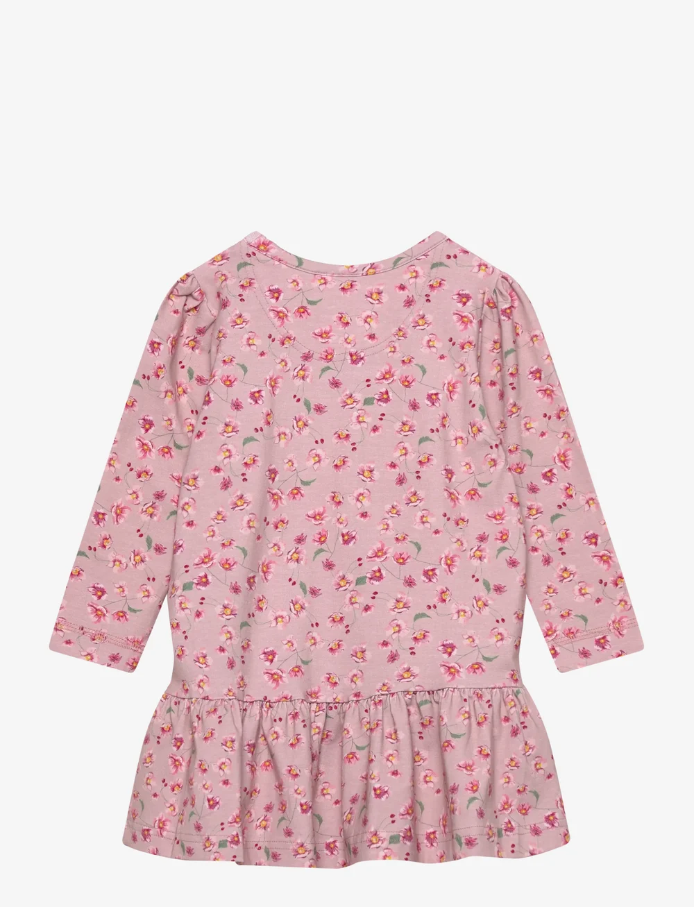 Petit Piao - Dress L/S Gather Printed - long-sleeved baby dresses - autumn anemon - 1