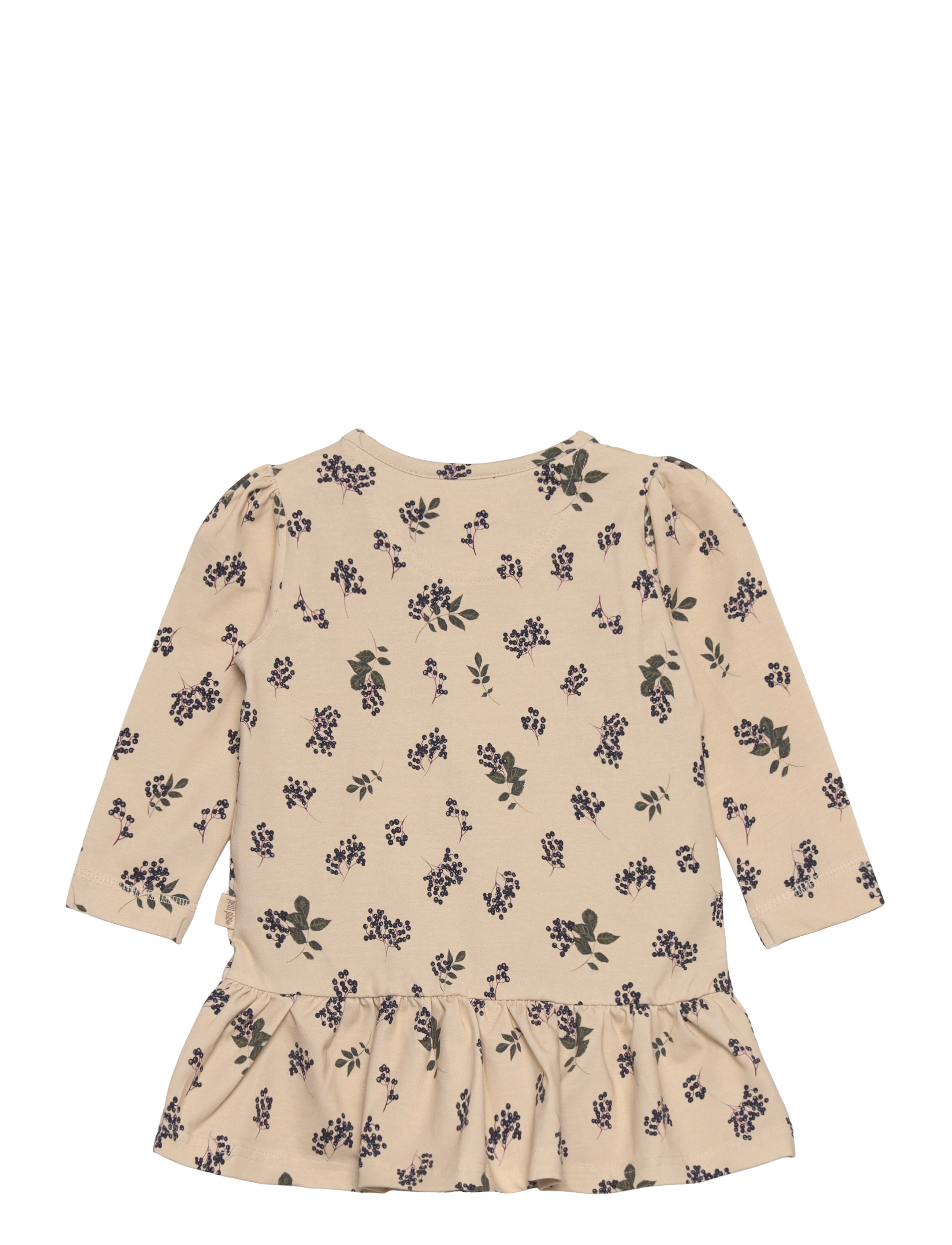 Petit Piao - Dress L/S Gather Printed - elderberry aop - 1