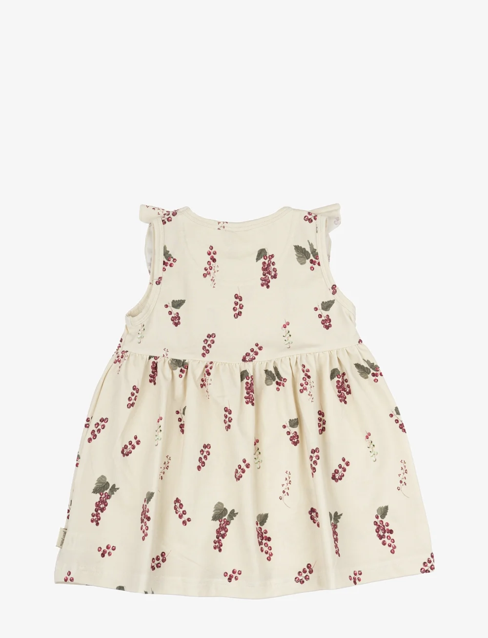 Petit Piao - Dress S/L Frill Printed - sleeveless baby dresses - berry - 2
