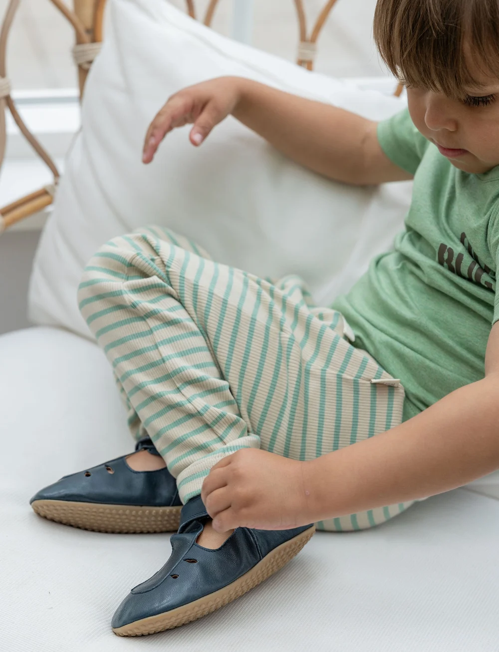 Petit Piao - T-shirt S/S Motif - kurzärmelige - granite green - 3