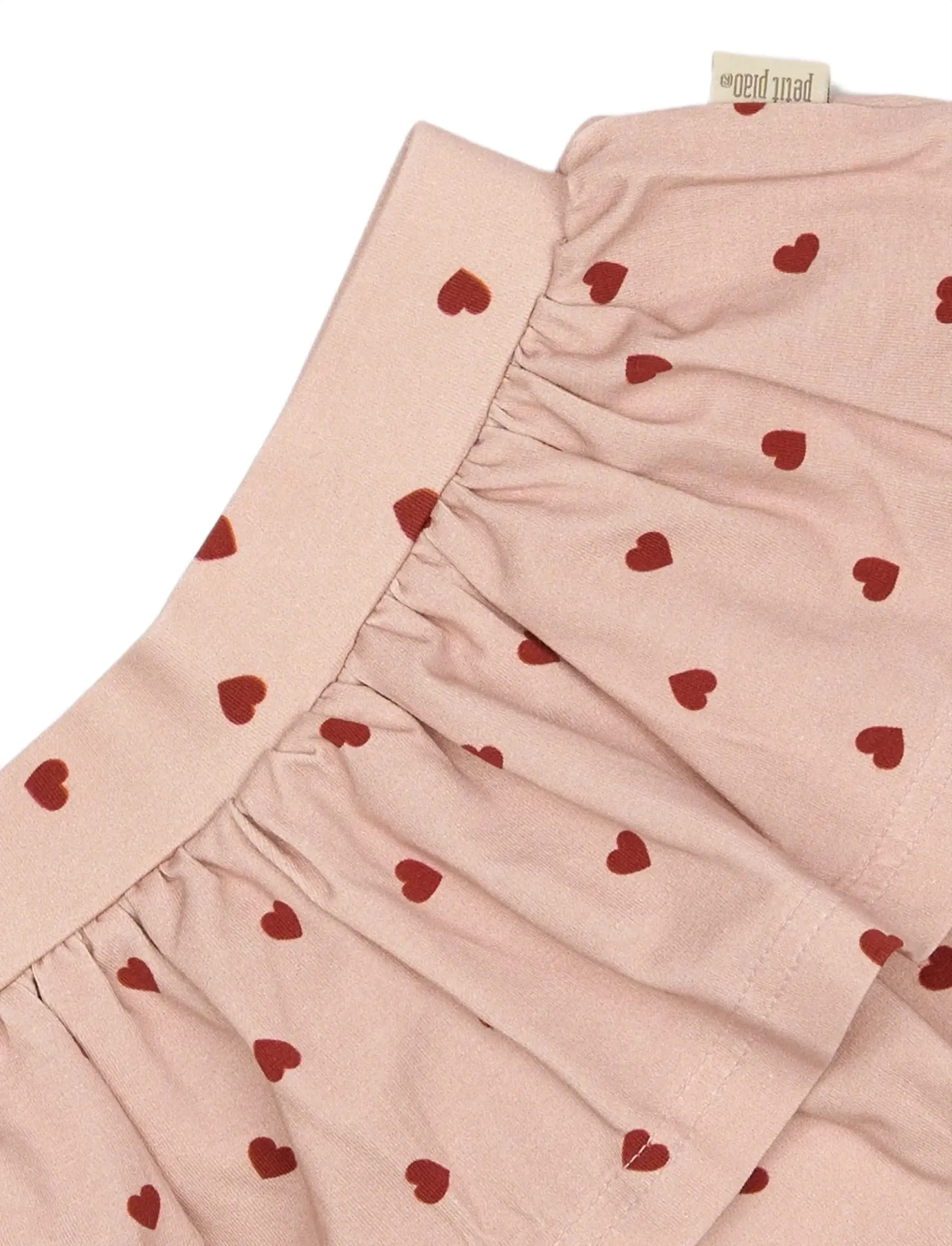 Petit Piao - Skirt Printed - heart - 2