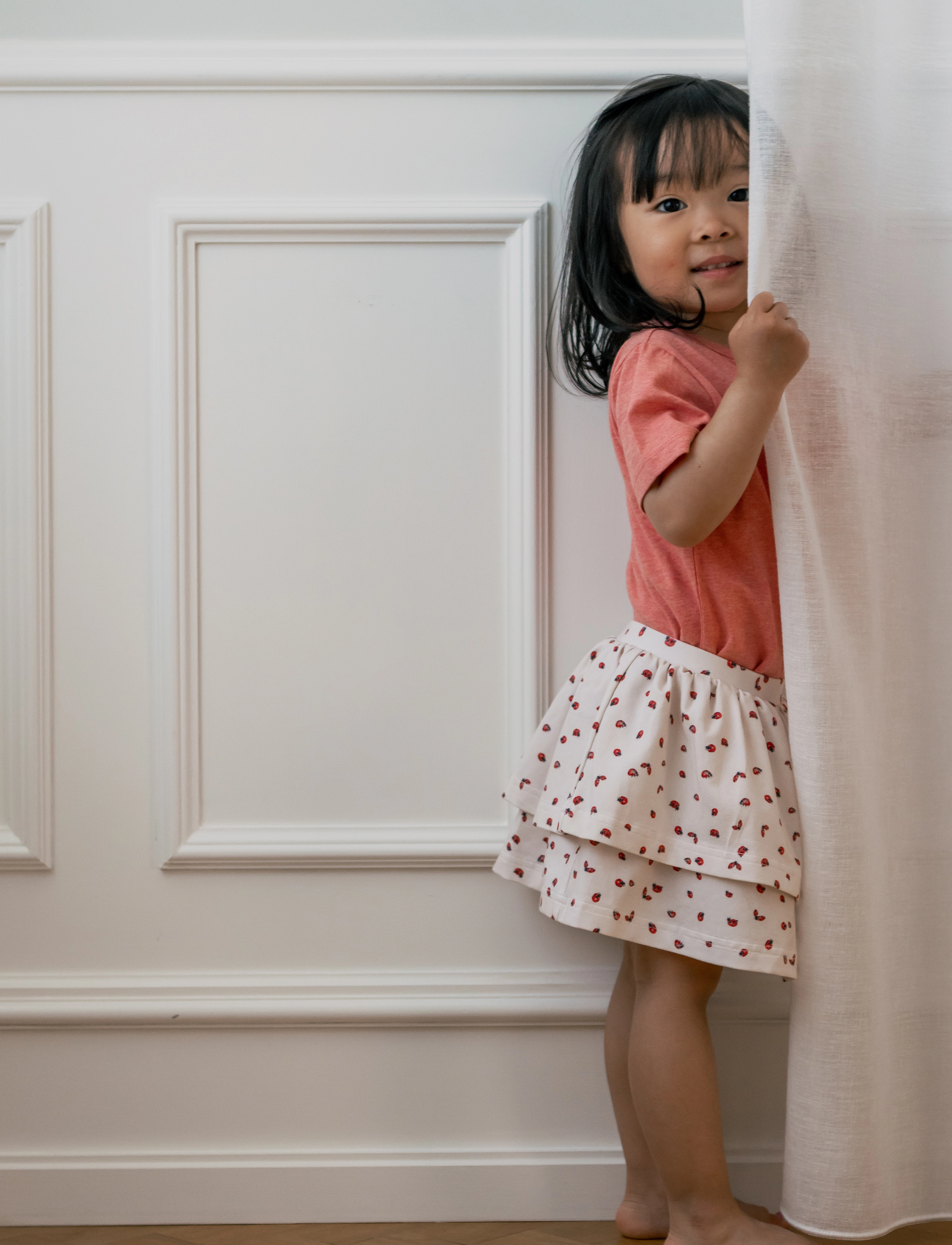 Petit Piao - Skirt Printed - ladybug - 2