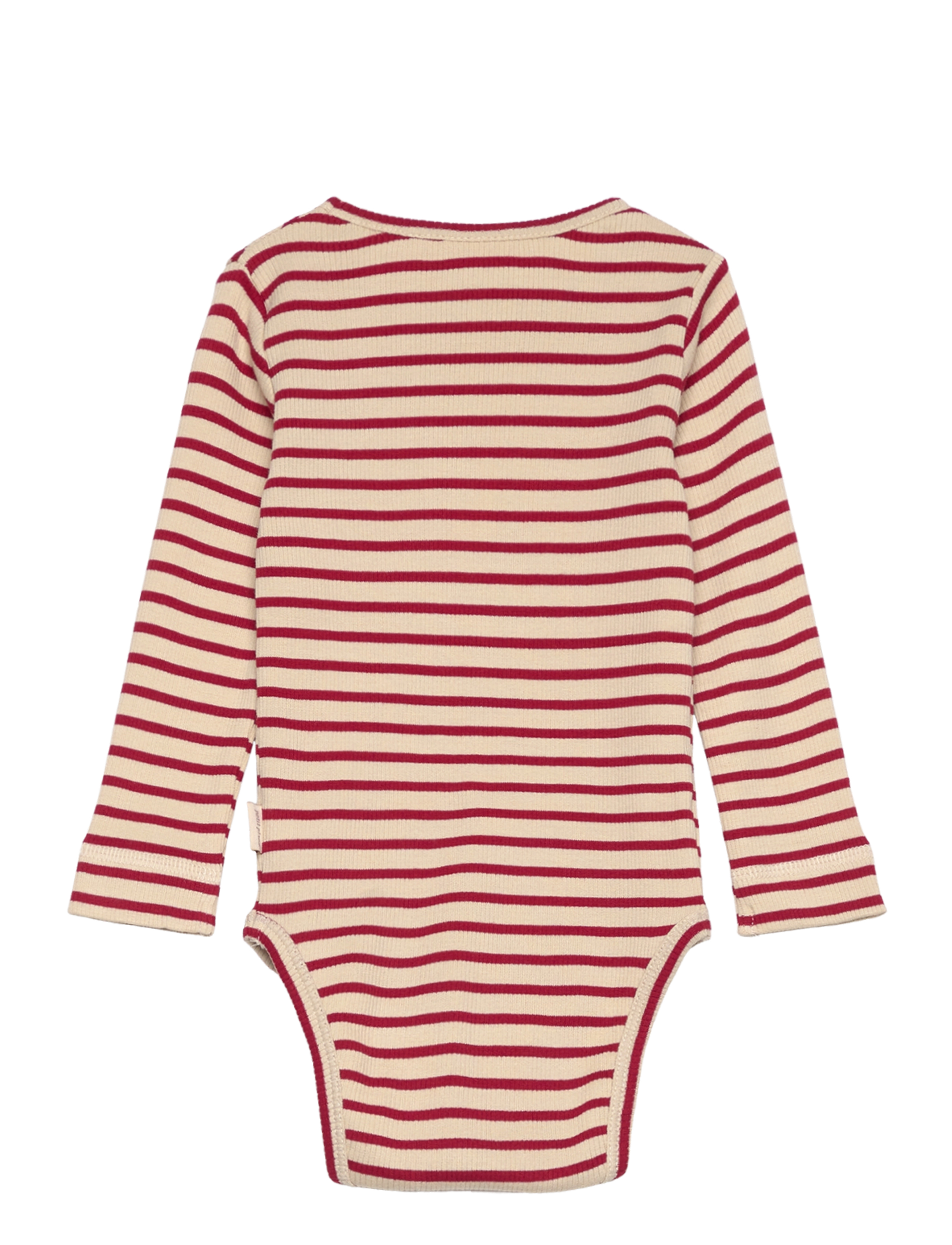 Petit Piao - Body L/S Modal Striped - chili pepper/dark off white - 1