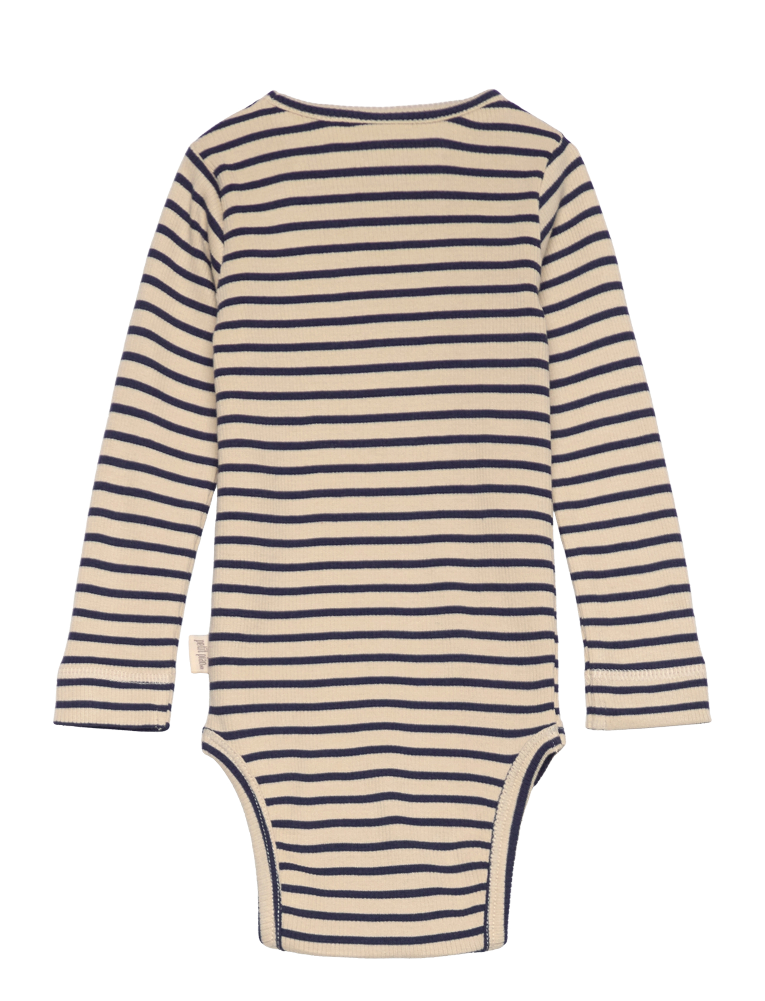 Petit Piao - Body L/S Modal Striped - indigo plum/dark off white - 1