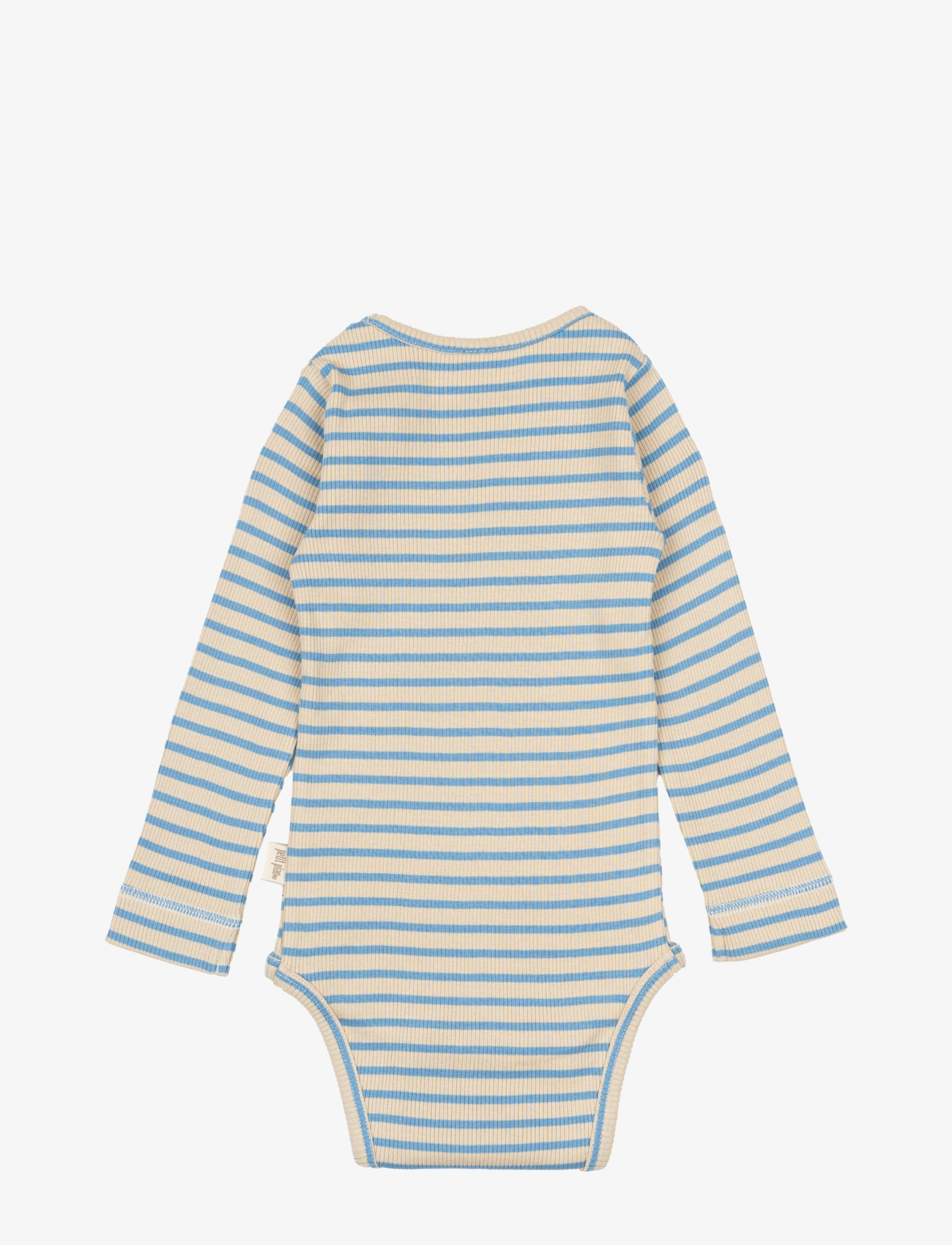Petit Piao - Body L/S Modal Striped - allure blue/dark off white - 2