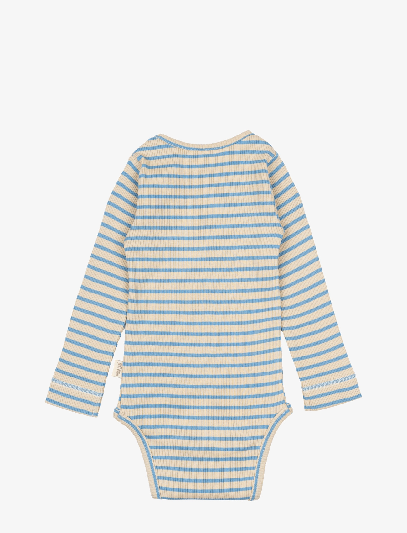 Petit Piao - Body L/S Modal Striped - allure blue/dark off white - 4