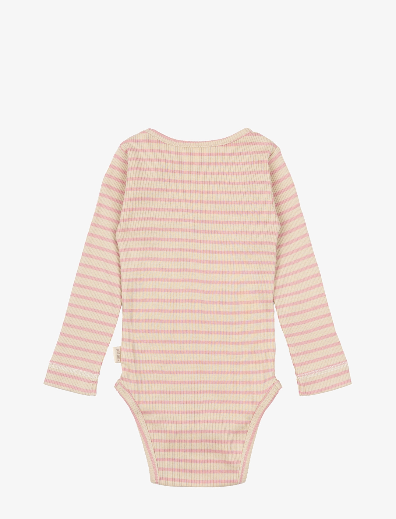 Petit Piao - Body L/S Modal Striped - bright rose/dark off white - 1